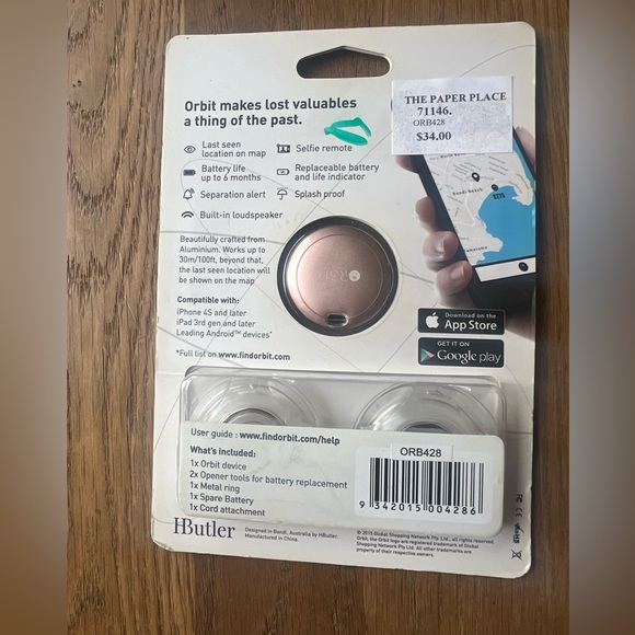 Orbit - Rose Gold - Find Your Keys Find Your Phone - Picture 2 of 5